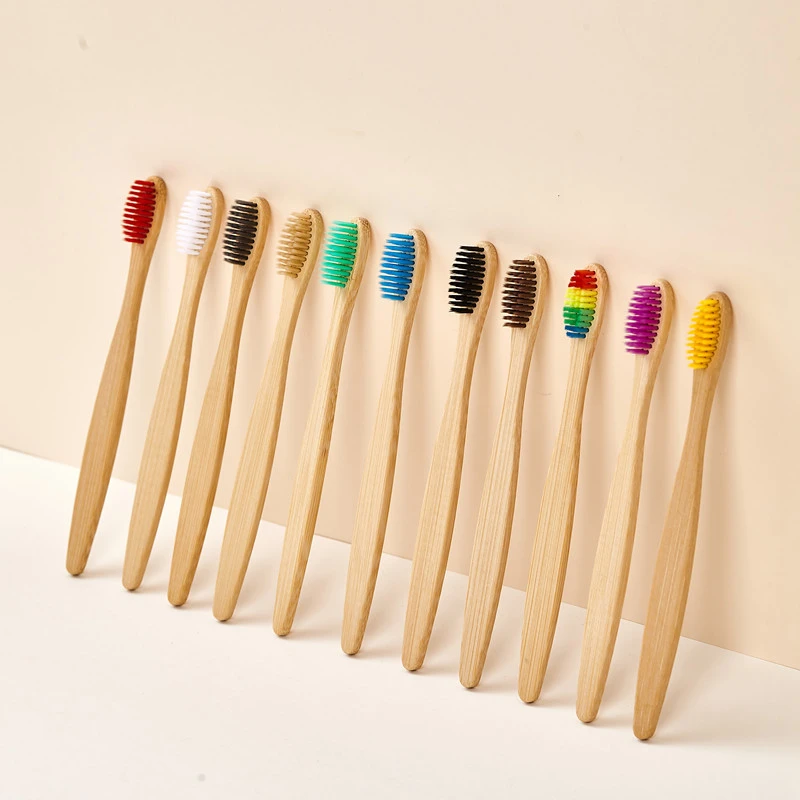 Bamboo Toothbrush - 5/10/20/30 шт. Цветные бамбуковые зубные щетки