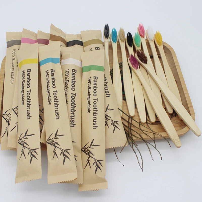 Bamboo Toothbrush - 100 шт., бамбуковые зубные щётки