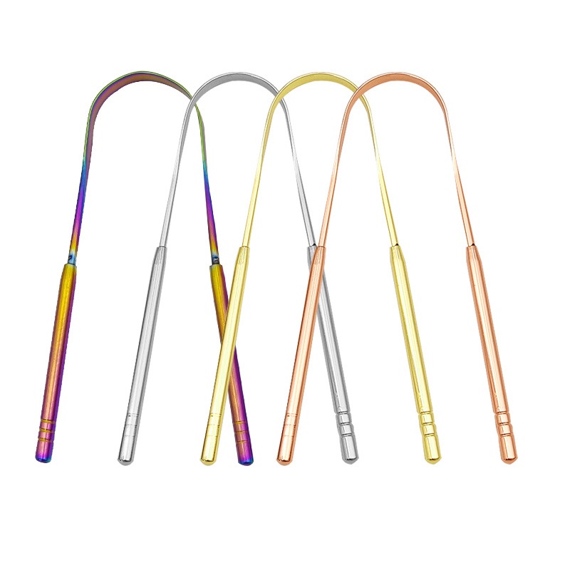 Bamboo Toothbrush - Скребок для языка из нержавеющей стали,
