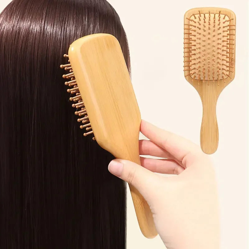 Bamboo Toothbrush - Премиальная деревянная бамбуковая расческа для массажа