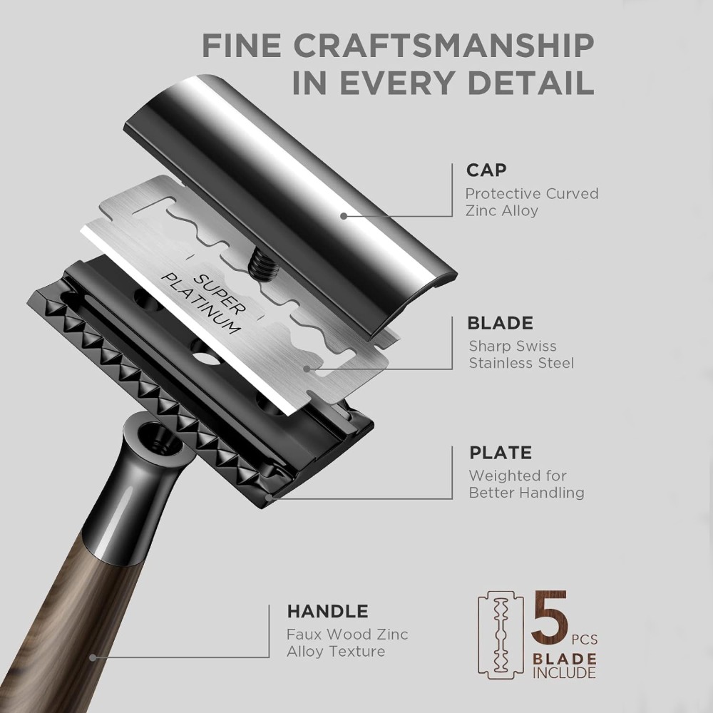 Профессиональная мужская безоп – обзор и цена Safety Razor Handle