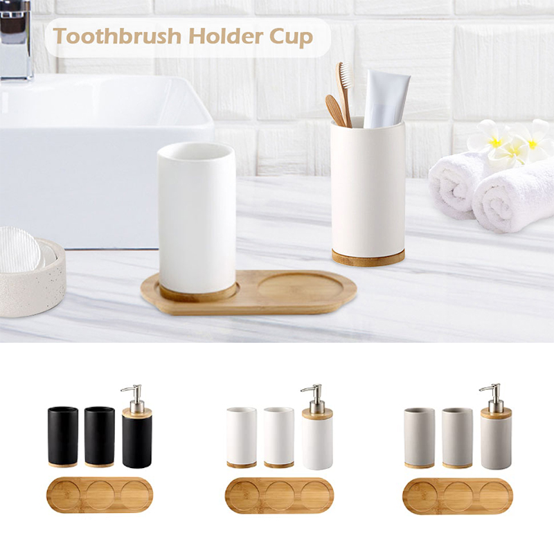 Керамический набор для ванной  – обзор и цена Bamboo Toothbrush